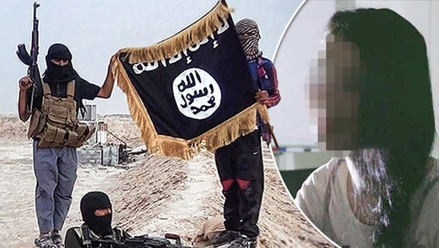 IS-Terrorhelferin arbeitet in Islam-Kindergarten (Bild: raqqa-sl.com, krone.tv)